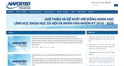 Desktop Screenshot of nafosted.gov.vn